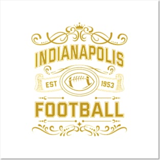 Vintage Indianapolis Football Posters and Art